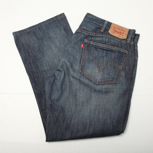 Levi's Other - Levi's 527 Jeans Mens 38x34 Blue Boot Cut Denim Dark Wash Zip Fly 100% Cotton